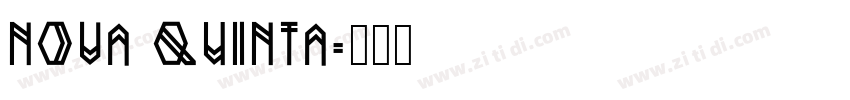 Nova quinta字体转换